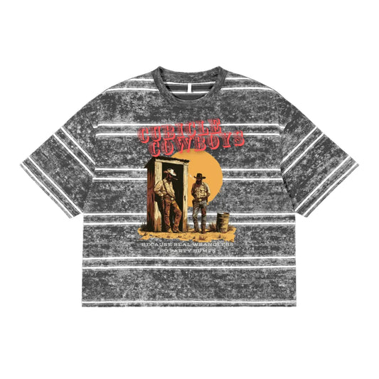 Cubicle Cowboys Cropped Tee