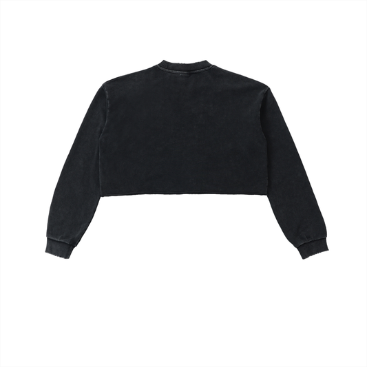 R U ON K DAY? Cropped Sweater