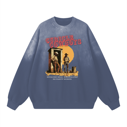 Cubicle Cowboys Washed Sweatshirt
